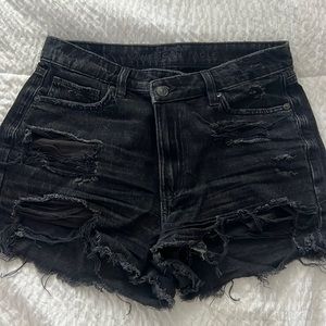 American Eagle Black Jean Shorts